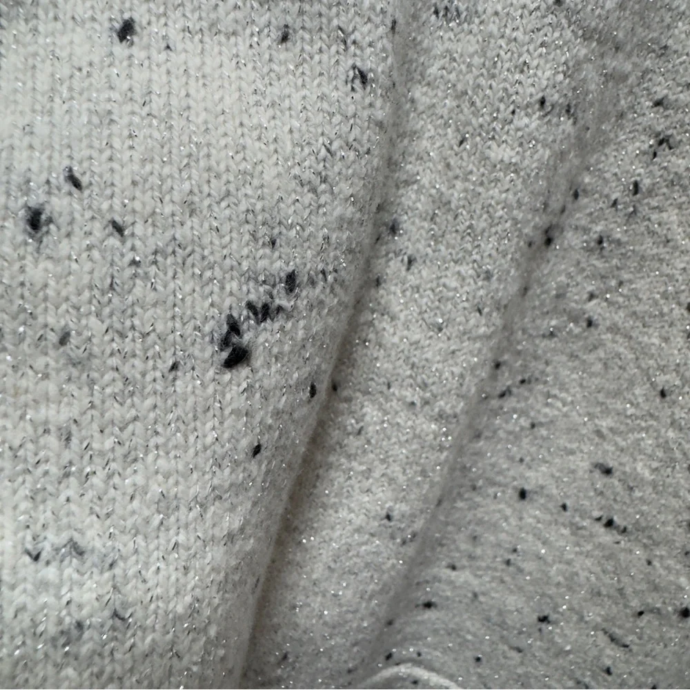 Charter Club Cream Gray Long Sleeve Blouse